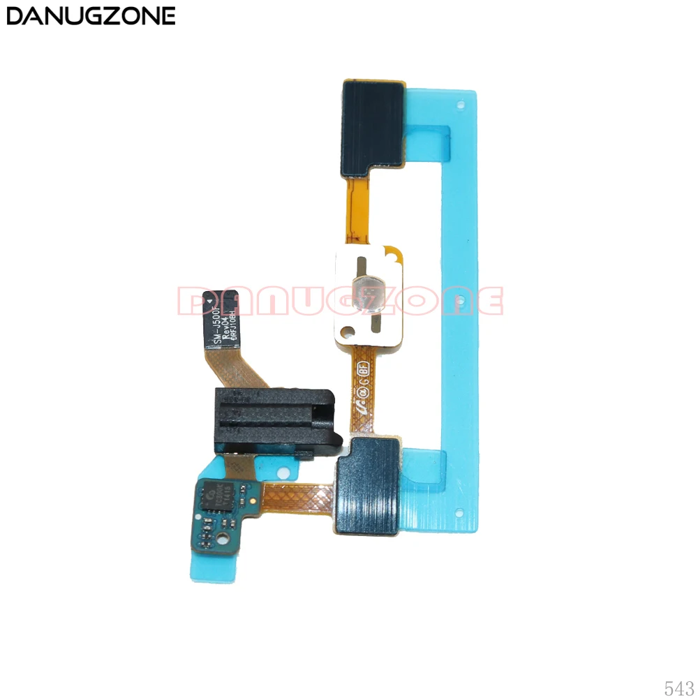 10PCS Lot For Samsung Galaxy J5 J500F SM J500F Home Button keypad Sensor Audio Jack Headphone Flex Cable