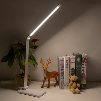 

QI Wireless Charger LED Table Lamp Dimming Desk Lamp Adjustable Touch Switch Office Table Light Reading light Phone Charger