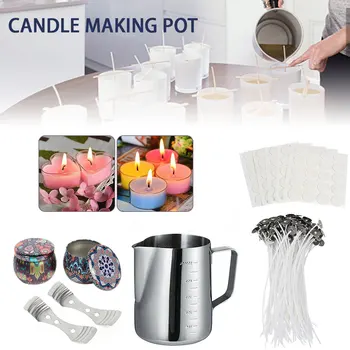 

205pcs/set Candle Making Kit Wick Craft Tools Candle Making Kit DIY Handemade Fixator Sticker