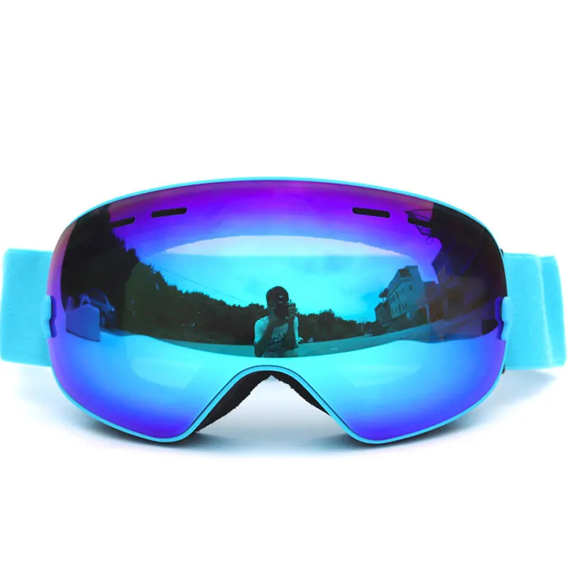 Лыжные очки, очки для сноуборда, двухслойные, противотуманные линзы, очки для катания на лыжах, мужские, женские, зимние, снегоходные, маска, очки