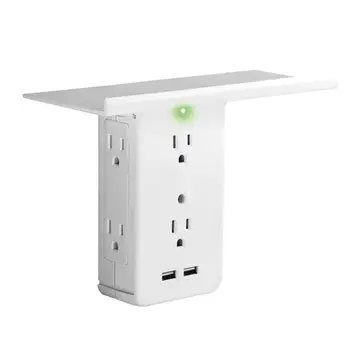 

8-in-1 Multi-function Socket Bracket US Regulations Socket Holder 8-port Surge Protector Wall Socket New Home Multifunction Plug