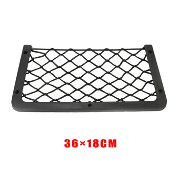 

Large Storage Net 1*Storage Net Campervan Storage Bag Pocket Organizer 36 x 18cm Black Plastic+Polyester Brand new
