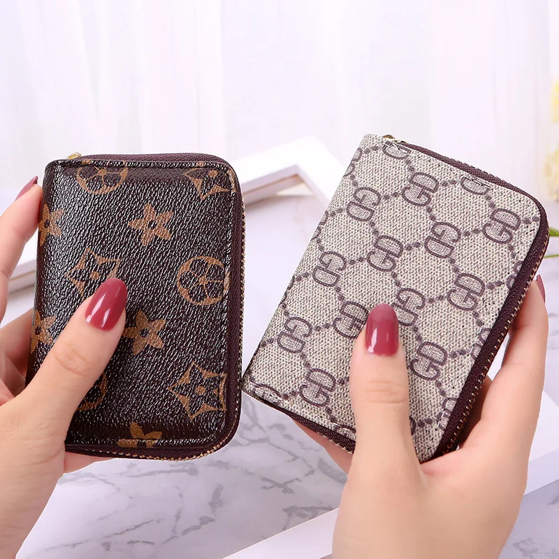 

2018 New Style Organ Wallet Women's Fashion Card Bit More Card Case Zip Coin Purse Card Holder