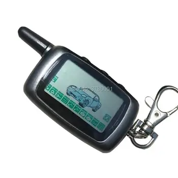 

Wholesale Russia A9 LCD Remote Control Keychain for Starline A9 A6 KGB FX-5 FX5 jaguar EZ-Beta Key Chain Twage Two Way Car Alarm