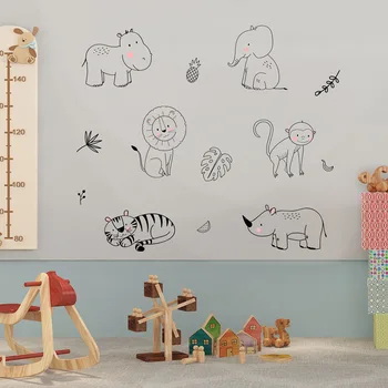 

DW109 New Style Animal Creative Wall Living Room Wall Decoration Wall Sticker Wholesale Customizable