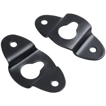 

10PCS o Speaker Wall Mounted Iron Hanger Plate Black 4.8cm Long