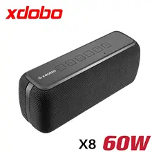 XDOBO X8 60W  bluetooth speakers Portable subwoofer wireless IPX5 Waterproof TWS 15H playing Voice Assistant Extra bass system