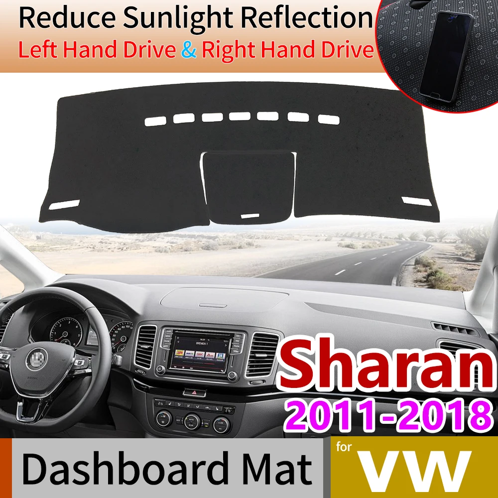 

for VW Volkswagen Sharan 7N SEAT Alhambra 2011~2018 MK2 Anti-Slip Mat Dashboard Cover Pad Sunshade Dashmat Accessories 2013 2014