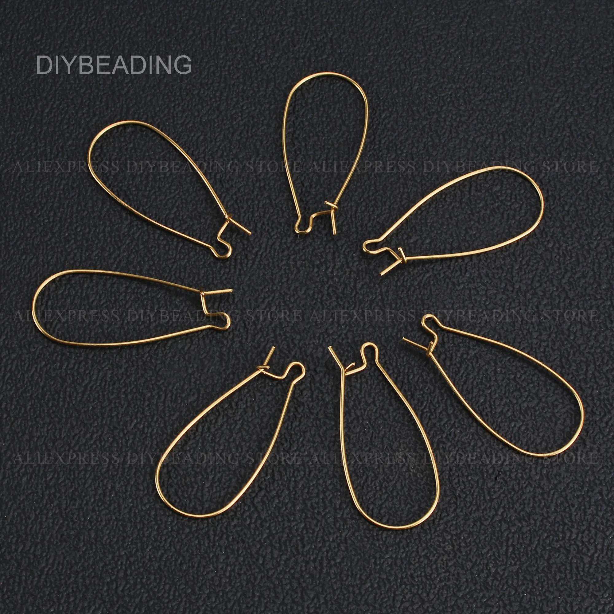 100-1000 Pcs Brass Ear Wires Finding Bulk Wholesale 21 Guage Fashion Earwire Hooks for Women Earrings Making Supplies