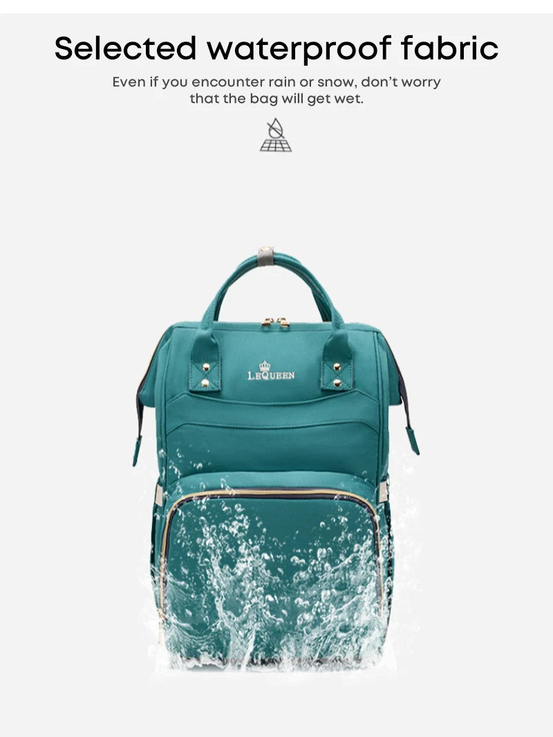 Новая стильная сумка для беременных Lequeen Bolsas Maternidade водонепроницаемая сумка для подгузников Wetbag Baby Organizer сумка для детской коляски