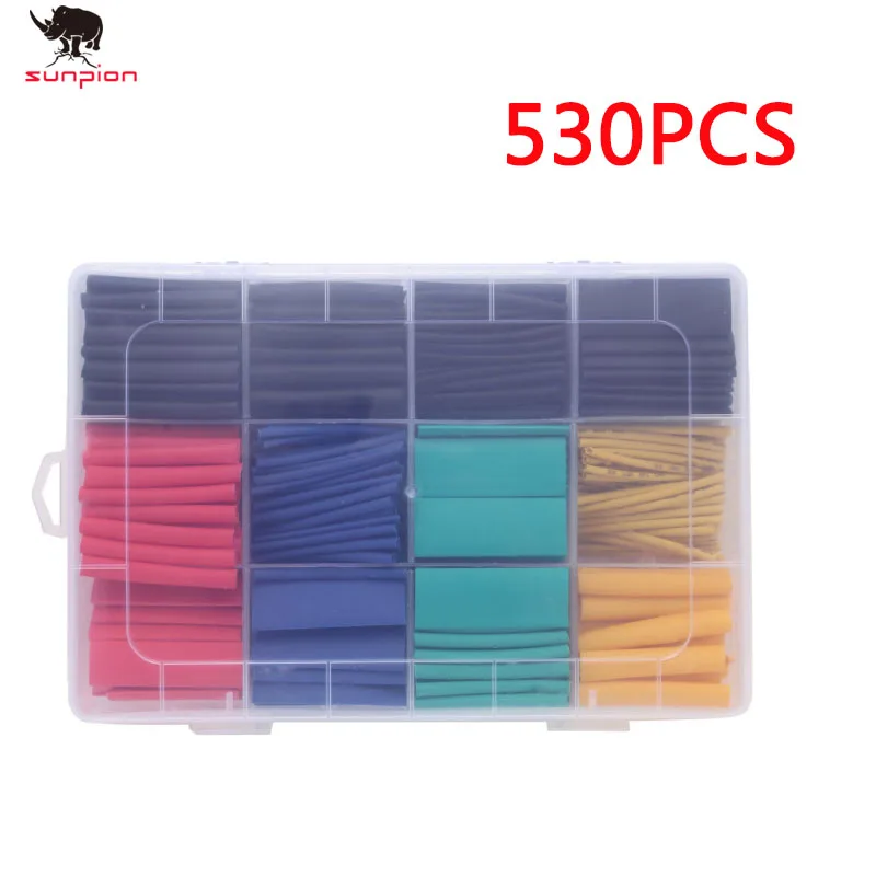 

3D printer parts 530PCS Heat Shrink Assorted Polyolefin Heat Shrink Tube Cable Sleeve Wrap Wire Set Insulated Shrinkable Tube