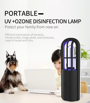 

UV LED Light Portable Bulb Disinfection Rechargeable USB Germicidal Lamp UVC Sterilizer Mobile Sterilization Ultraviolet Light