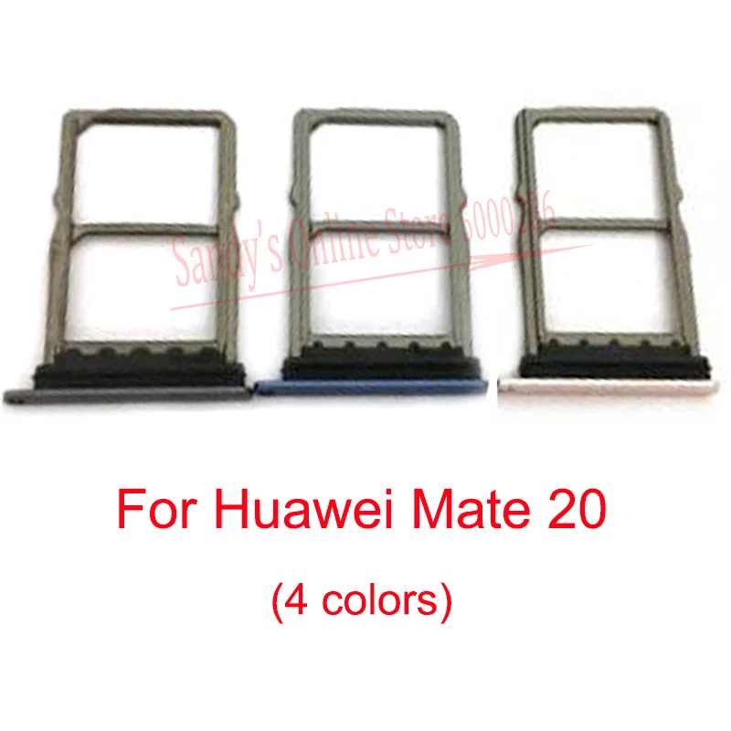 10 шт./партия, хорошее качество, слот для карт Micro Sim, держатель для huawei mate 20, лоток для карт, держатель для карт, слот, лоток, запчасти Rapir