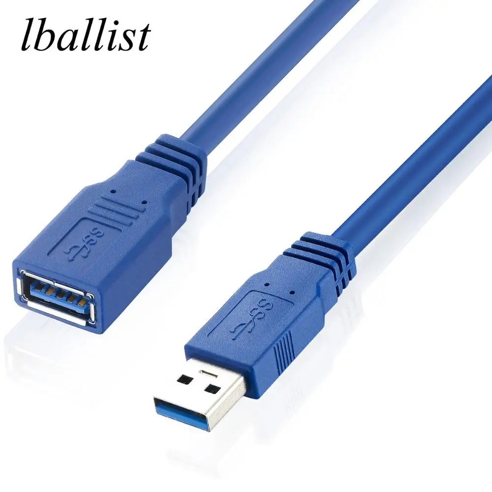 Удлинительный Кабель USB 3 0 lbalist штекер-гнездо фольга M/F + экранированный в оплетке