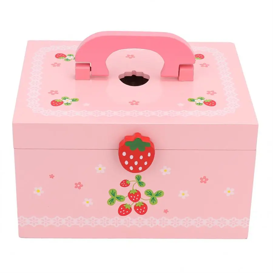 

Strawberry Fruit Cake Cutting Kit Simulation Birthday Educational Simulation Playset Cake Set DIY Toys for Children Toddler Gift