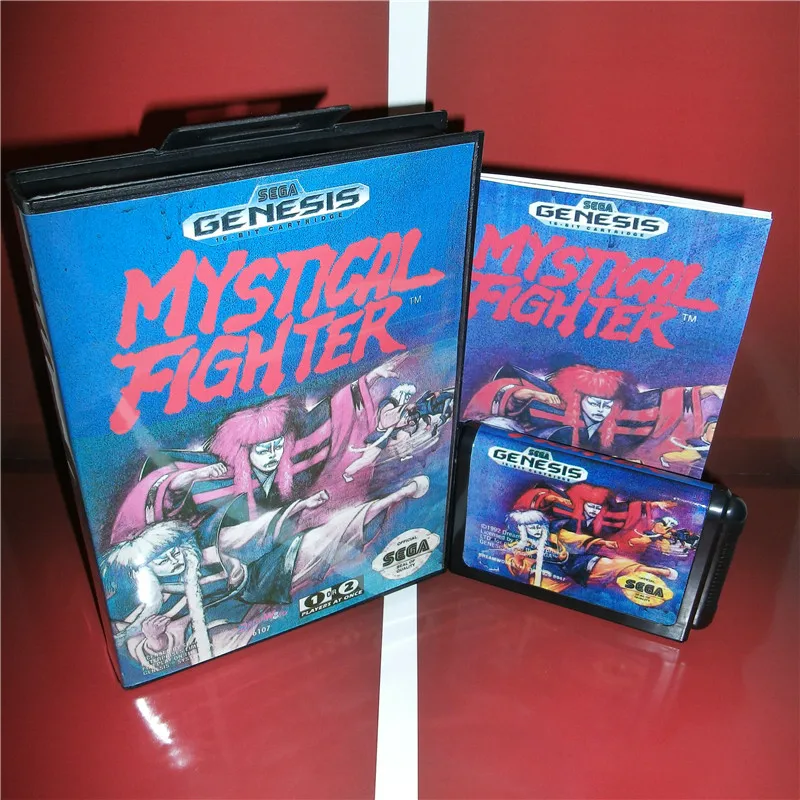 Мистический истребитель США чехол с коробкой и руководством для sega Megadrive Genesis Видео игровой консоли 16 бит MD карты