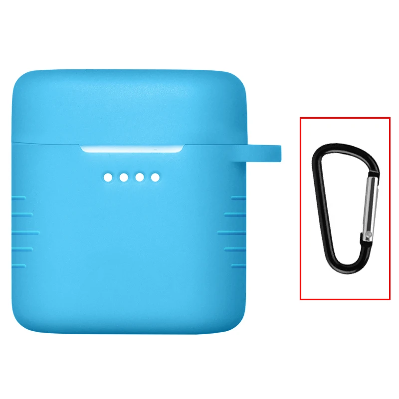 sky blue Подвесное кольцо чехол для huawei Honor FlyPods Pro Мягкий силиконовый чехол на Fly Pods Pro Наушники зарядная док-станция защитная кожа - Цвет: sky blue