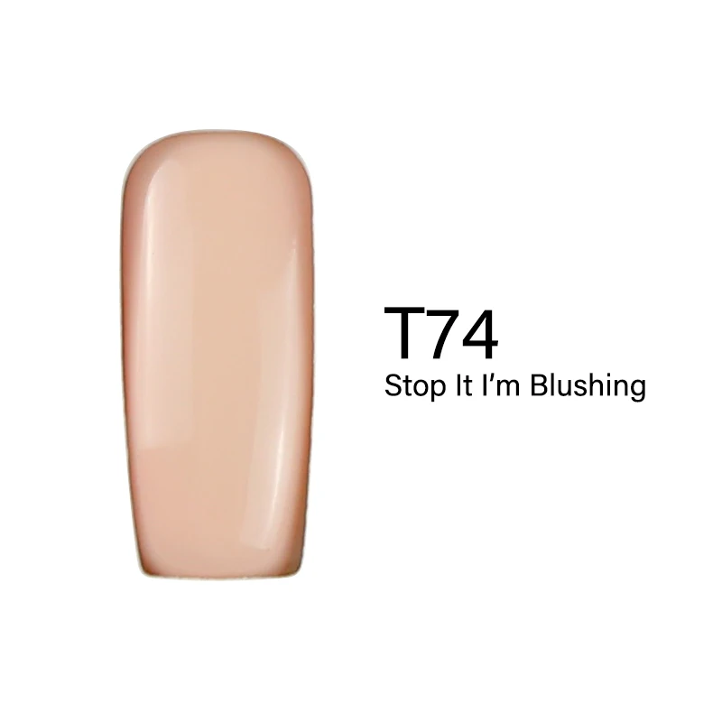 15 мл Гель-лак для ногтей основа и верхнее покрытие Гель-лак светодиодный фонарь цветной гель для ногтей стемпинг для украшения ногтей Краска Гибридный Гель-лак - Цвет: T74