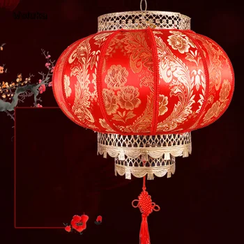 

Big Red Round Lantern Chinese Traditional style PVC Indoor Outdoor wedding New Year Chinese Spring Festival Decoration CD50 W05