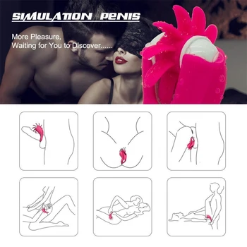 Vibrator for Men Delay Ejaculation Penis Vibration Ring Mini  Tongue  Vibrator Clitoris Stimulator Adult Sex Products Vibro Ring 2