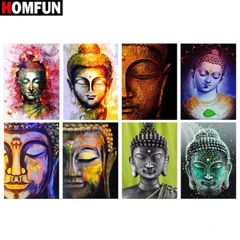

HOMFUN Diamond Painting Full Square/Round Drill 5D DIY "Religious buddha color" Daimond Embroidery Rhinestone Cross Stitch Decor
