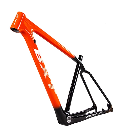 Полная рама карбоновая для горного велосипеда 29er китайская MTB велосипедная рама BSA T800 карбоновая рама 29er карбоновая рама для велосипеда запчасти - Цвет: Оранжевый