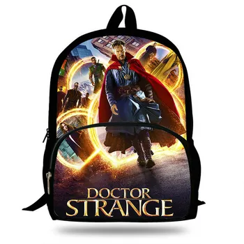 

New Popular TV Doctor Strange Print Backpack School Bag For Young Men Daily Shoulder Bags Children Boys/Girls Schools Backpack