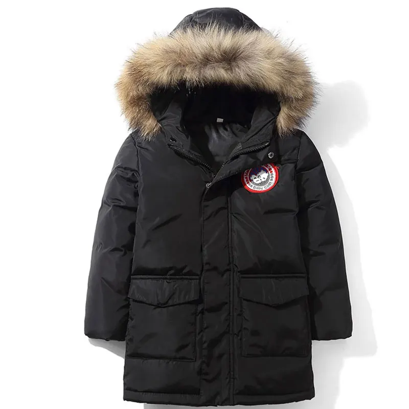 

Boys Girls Winter Coat Children's Down Jacket Children's Clothing Winter New Girls Section Fur Collar Kids Winter Coats