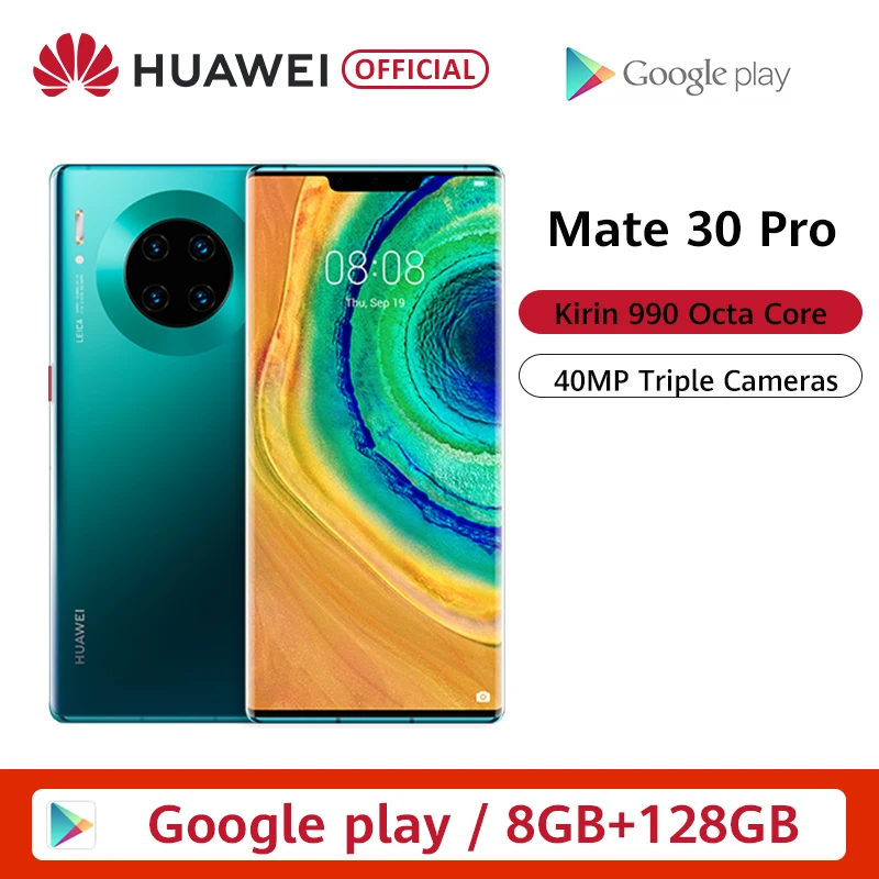 Оригинальный huawei mate 30 Pro 6 53 ''экран смартфона Kirin 990 Тройная камера s 40 МП