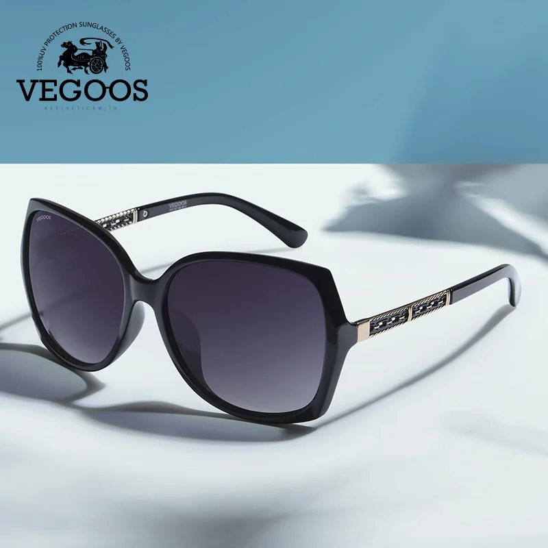 VEGOOS Солнцезащитные очки женские поляризационные оверсайз защита UV400 Модные