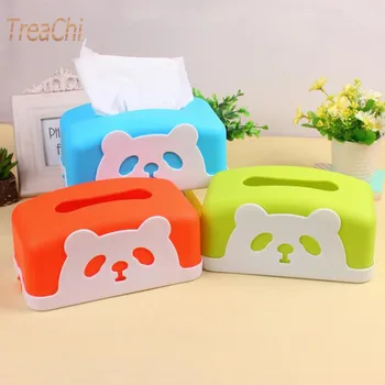

Cute Cartoon White Cat Paper Towel Box Plastic Paper Towel Box Creative Household Dustproof Desktop Sealed Paper Towel Box