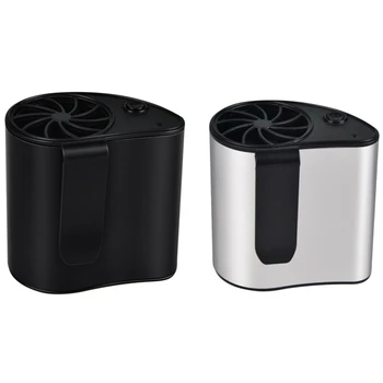 

Portable Mini Mobile Air Conditioning Small Fan Usb Rechargeable Hanging Waist Personal Fan For Travel And Outdoor Camping-Black
