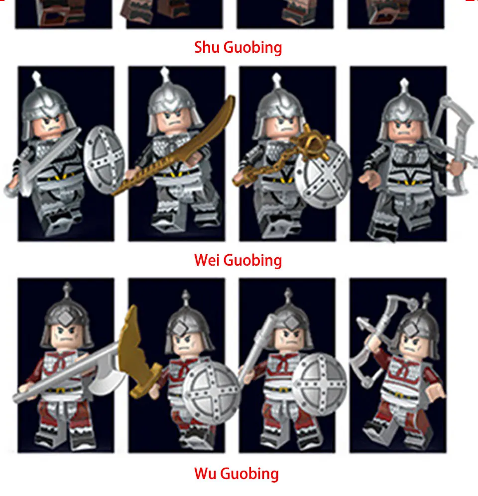 BZDA Good Friend Three Kingdom History Building Blocks Doll Model Zhuge Liang Liu Bei Diao Chan etc Blocks Kids Toys Gift