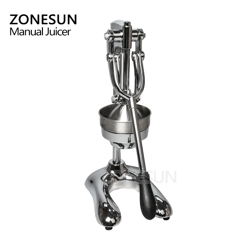 ZONESUN соковыжималка из нержавеющей стали для цитрусовых фруктов, пищалка, ручная соковыжималка для лимонов, фруктов, пресс-машина, Ручной пресс, соковыжималка для дома, коммерческая