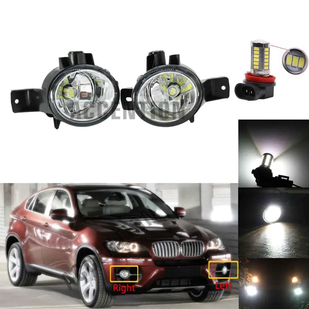 Передние светодиодный ные Противотуманные фары лампы для BMW X6 E71 E72 2008 2009 2010 2011 2012 |