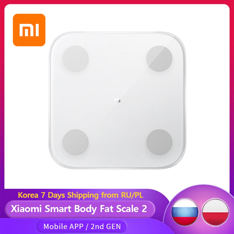 Умные весы Xiaomi 2 для определения жира в теле оригинальные здорового веса ИМТ с