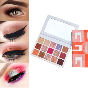 

Shimmer Matte Eyeshadow Pallete Glitter Powder Eye Shadow Makeup Pigmented Waterproof 15 Colors