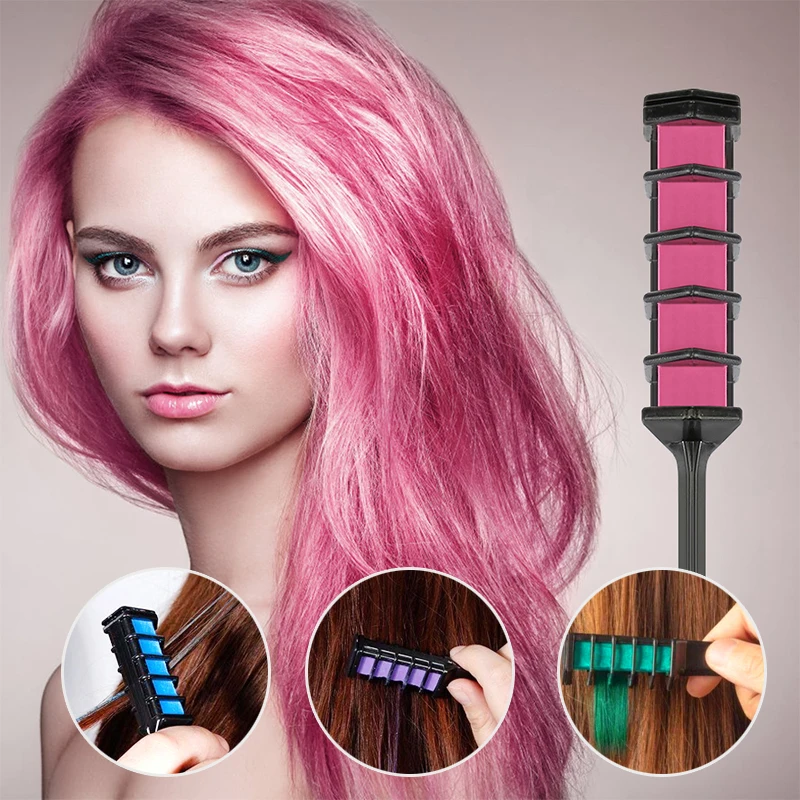 Легко! 1 шт. одноразовая Мини Расческа для окрашивания волос Серый Фиолетовый Красный цвет волос мел инструмент для окрашивания волос для личного использования в салонах мелки TSLM2|Чаши для смешивания красок для волос|   | АлиЭкспресс - Для красивых волос