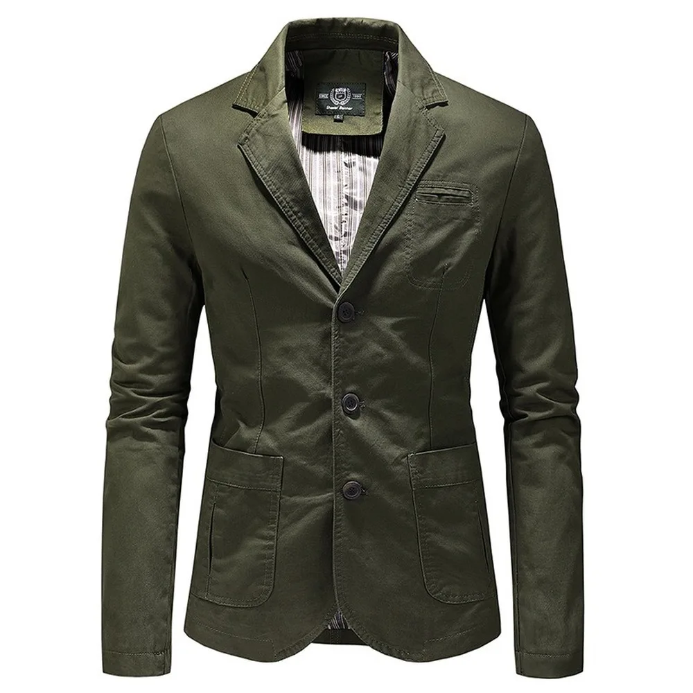 Men's Blazers Casual Suit Jacket Men Single Breasted Jacket Spring Autumn Slim Fit Casual Street Wear Suit Brand High Quality