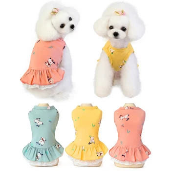 

Pet Dog Clothes Skirt Princess Dress Teddy Puppy Wedding Skirts Fot Dog Small Medium Dogs 2020 New Pet Accessories #3