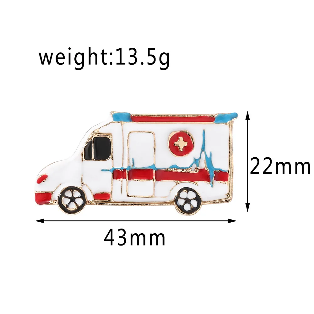 Elegant Heart-Shaped Medical Brooch Pin - Perfect