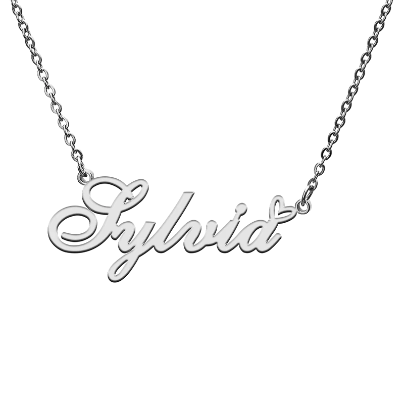 Colliers Avec Nom Personnalise Pour Les Meilleurs Amis De Sylvia Bijoux Cadeaux D Anniversaire De Noel Et De Fete Des Meres Aliexpress