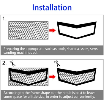 

Parts Grille Accessories Car Auto Exterior Bumper Replacement Universal