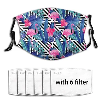 

Washable Reusable Anti-Pollution 2020 Summer Face Masks Flamingos PM2.5 Filter Protector Dust Haze Male