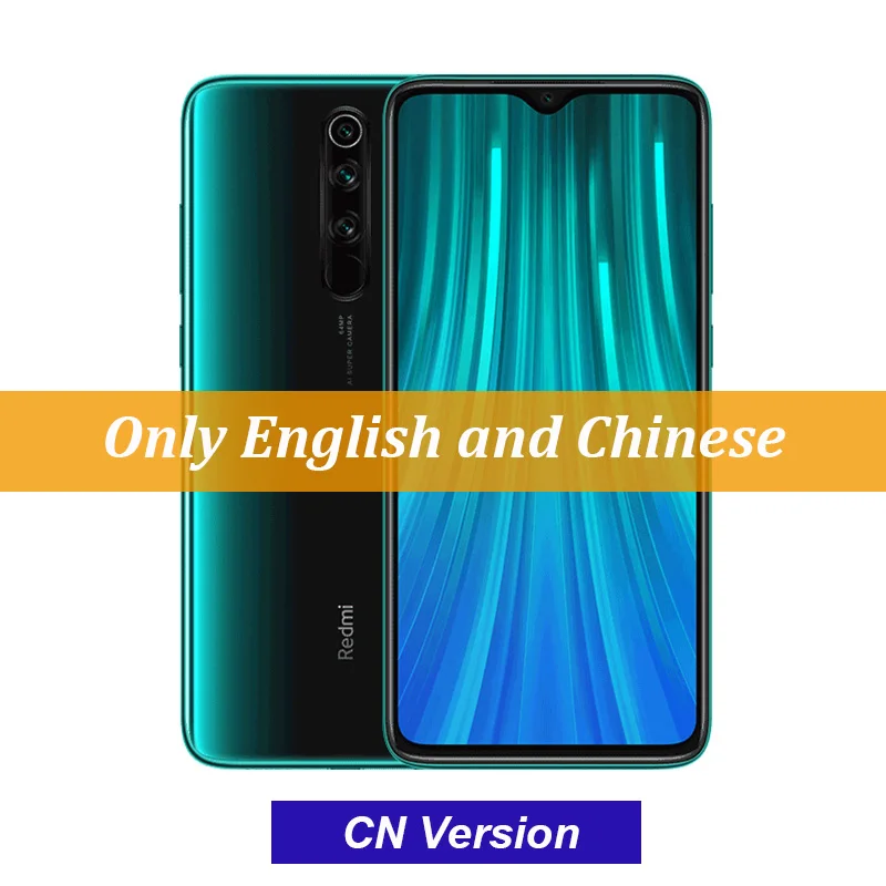 Мобильный телефон Xiaomi Redmi Note 8 Pro с глобальной прошивкой, 6 ГБ, 128 ГБ, 64 мп, четыре камеры, 6,53 дюйма, FHD+ экран, 4500 мА/ч, 18 Вт, QC 3,0, UFS 2,1 - Цвет: CN Version Green