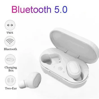

Bluetooth V5.0 Earphones Wireless Headphones With Microphone Sports Waterproof Headsets 2200mAh Charging Box For iOS Android