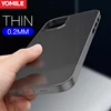 0.2mm Ultra Thin Square Phone Case For iPhone 11 12 Pro Max XS XR X 6 S 6S 7 8 Plus SE 2022 Matte Slim Hard PC Transparent Cover ► Photo 1/6