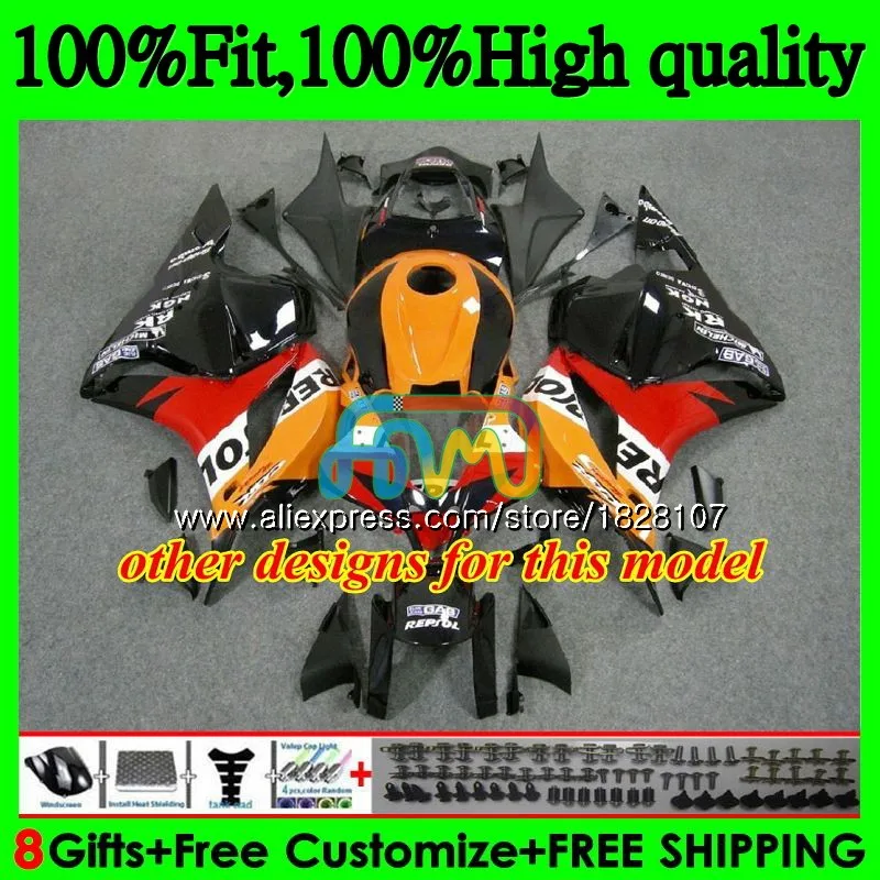 Литья под давлением для HONDA CBR600RR CBR600 RR F5 09, 10, 11, 12, 105BS. 18 CBR 600 RR 600RR 600CC 2009 2010 2011 HANNSpree Горячая 2012 обтекатели