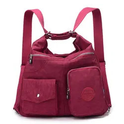 Модные Нейлоновые женские рюкзаки 3 в 1, Большая вместительная Водонепроницаемая Дорожная сумка на плечо, высококачественные школьные