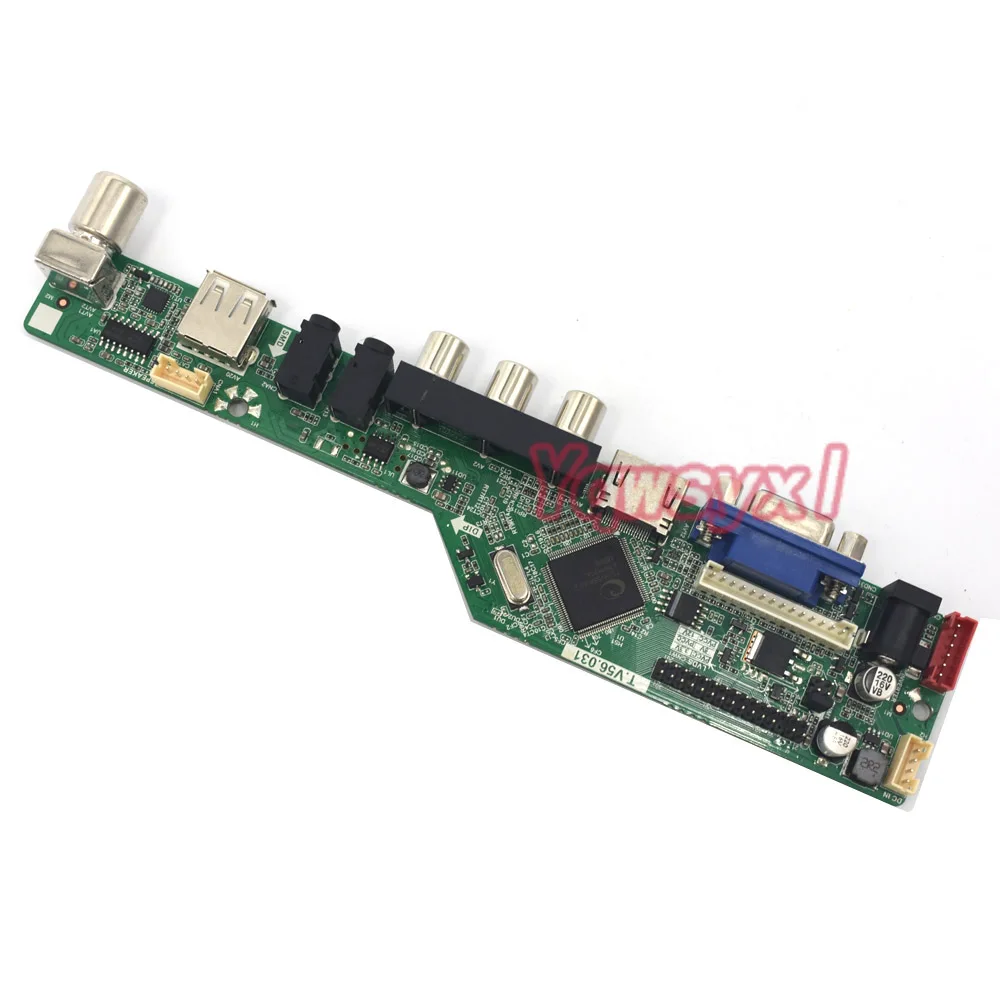 Controlador de Tela Kit para Mt190aw01 tv + Hdmi Vga + av + Usb Yqwsyxl V.c Lcd Led Placa Motorista v5 V.5 Mt190aw01 vc - Imagem 4